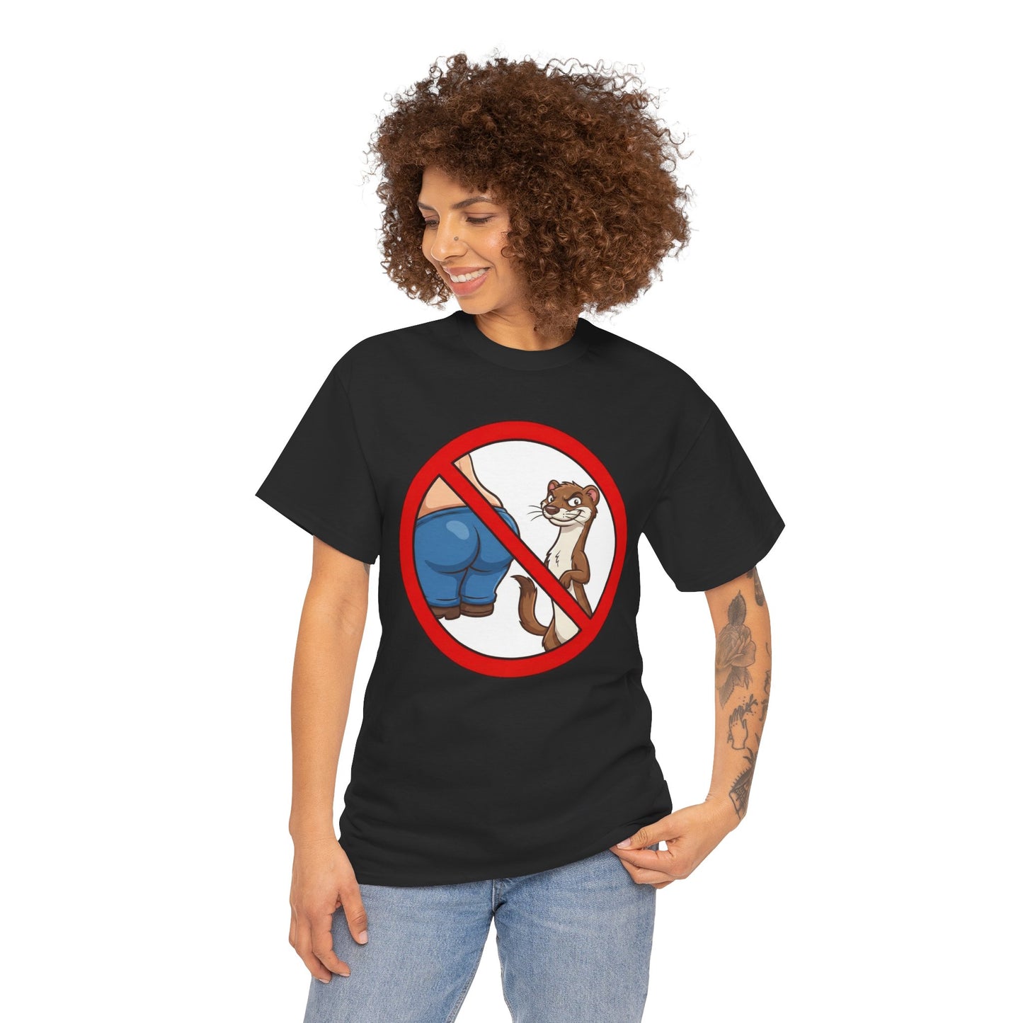 No Butt Weasels Shirt - Sarcastic Animal Graphic Tee - Funny Weird Graphic Tee - Niche Meme Shirt - Bizarre Animal Art Gag Shiret