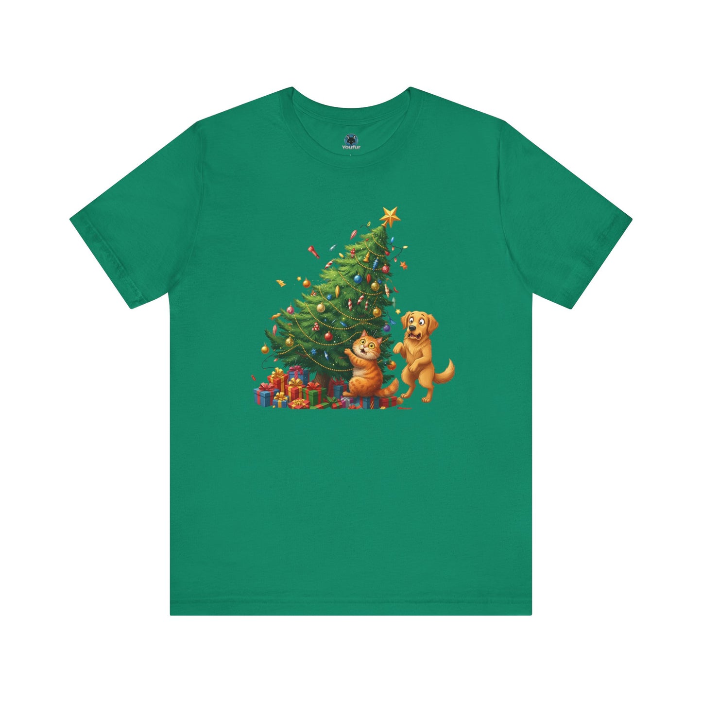 Christmas Cat Unisex T-Shirt