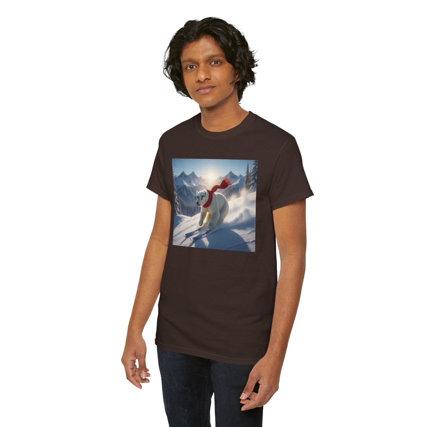 Skiing Polar Bear T-Shirt