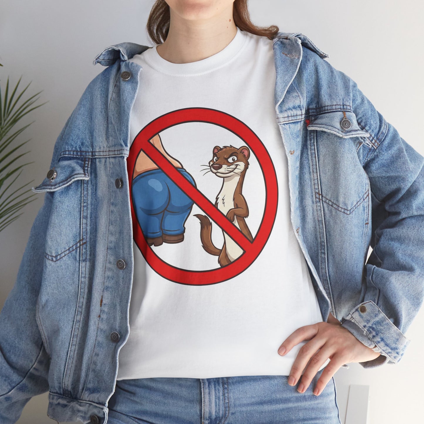 No Butt Weasels Shirt - Sarcastic Animal Graphic Tee - Funny Weird Graphic Tee - Niche Meme Shirt - Bizarre Animal Art Gag Shiret