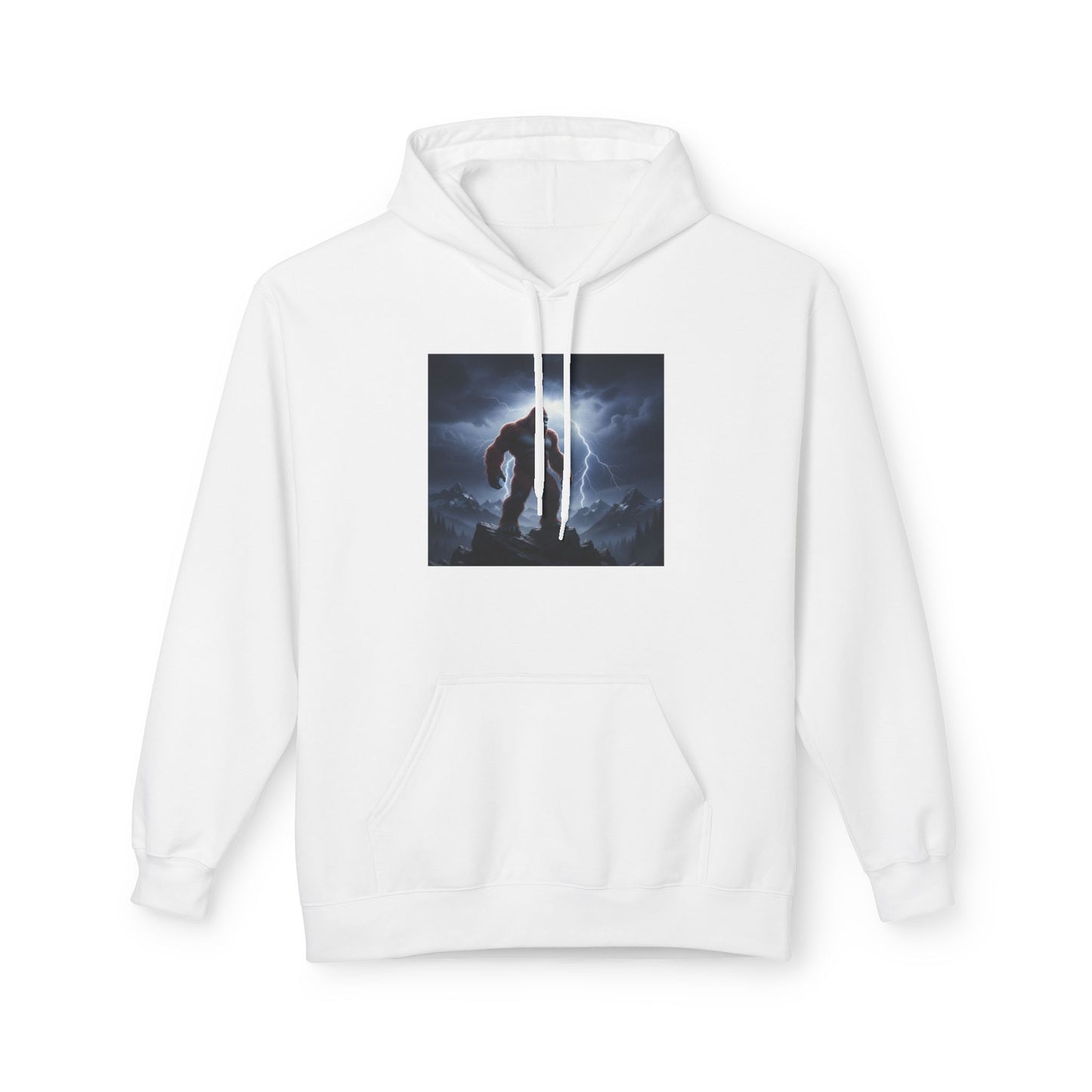 Hoodie - Bigfoot Standing Tall in the Storm