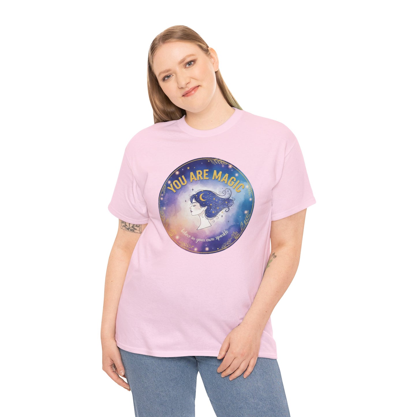 You Are Magic Astronaut Girl T-Shirt | Space Galaxy Moon Graphic Tee