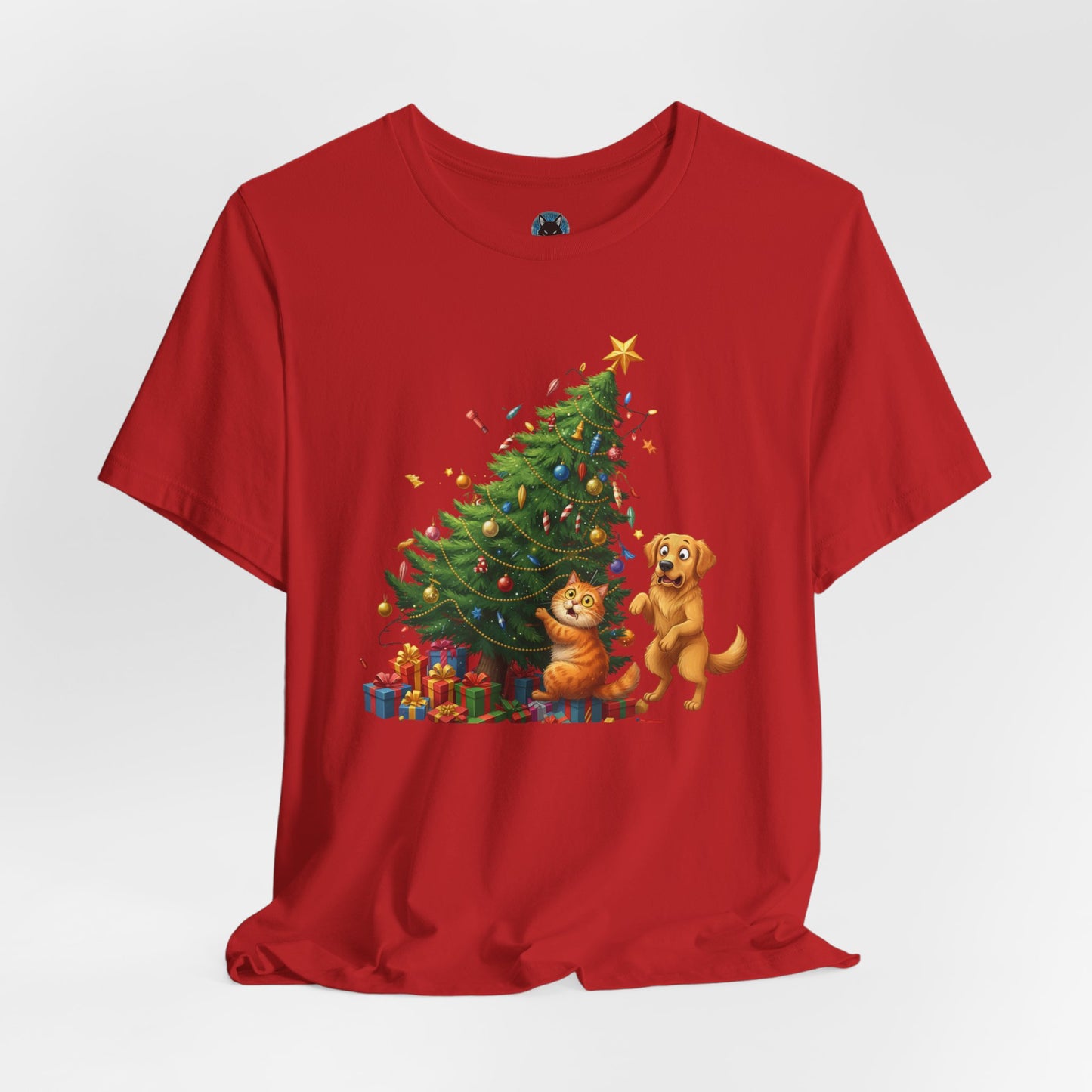 Christmas Cat Unisex T-Shirt
