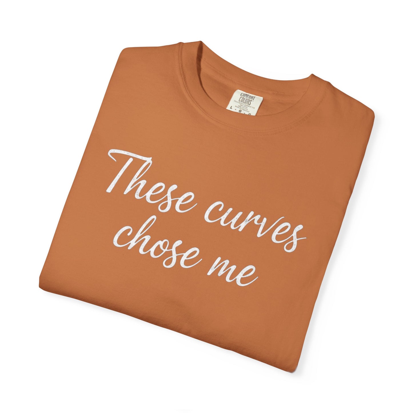 These Curves Chose Me T-Shirt | Script Typography Tee