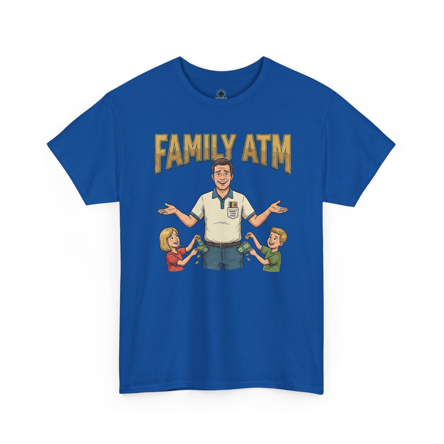 Family ATM Funny Dad Shirt, Father's Day Gift, Husband Birthday Idea, Dad Bank Tee, Humor Top For Men