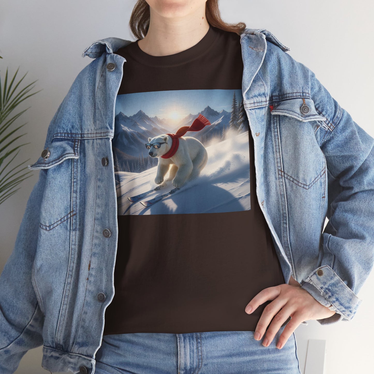 Skiing Polar Bear T-Shirt