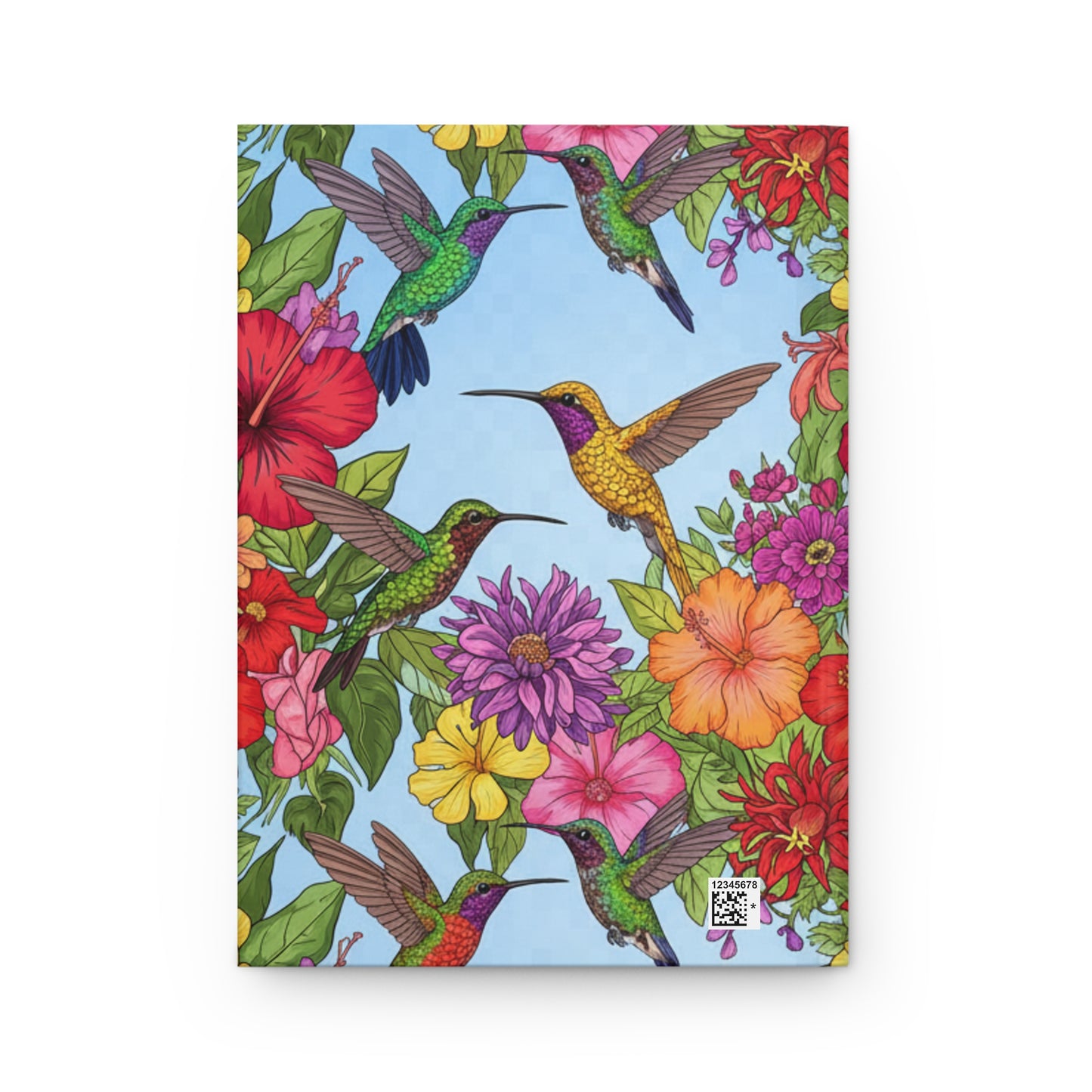 Matte Hardcover Journal - Humming Bird Design