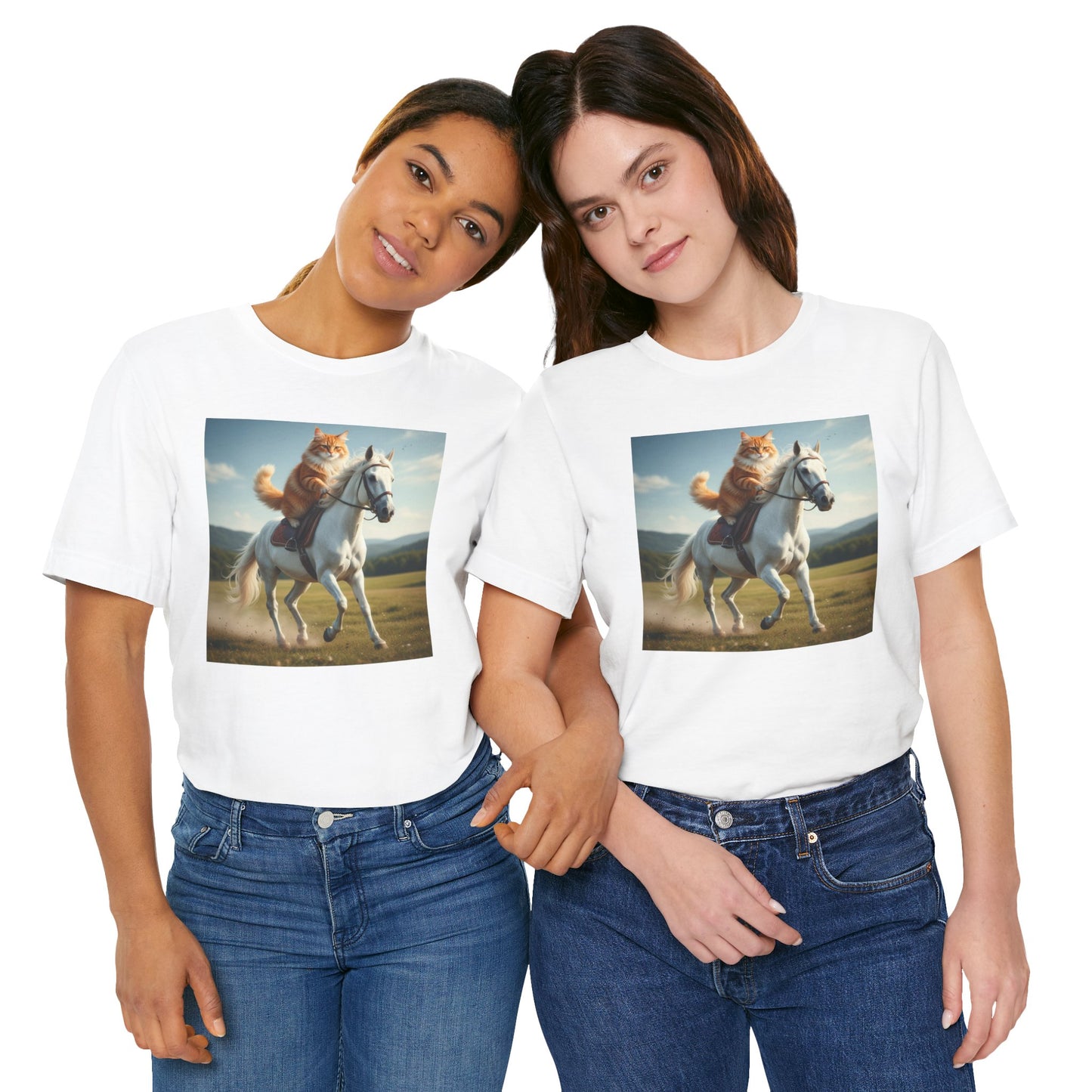 Cat Riding Horse T-Shirt