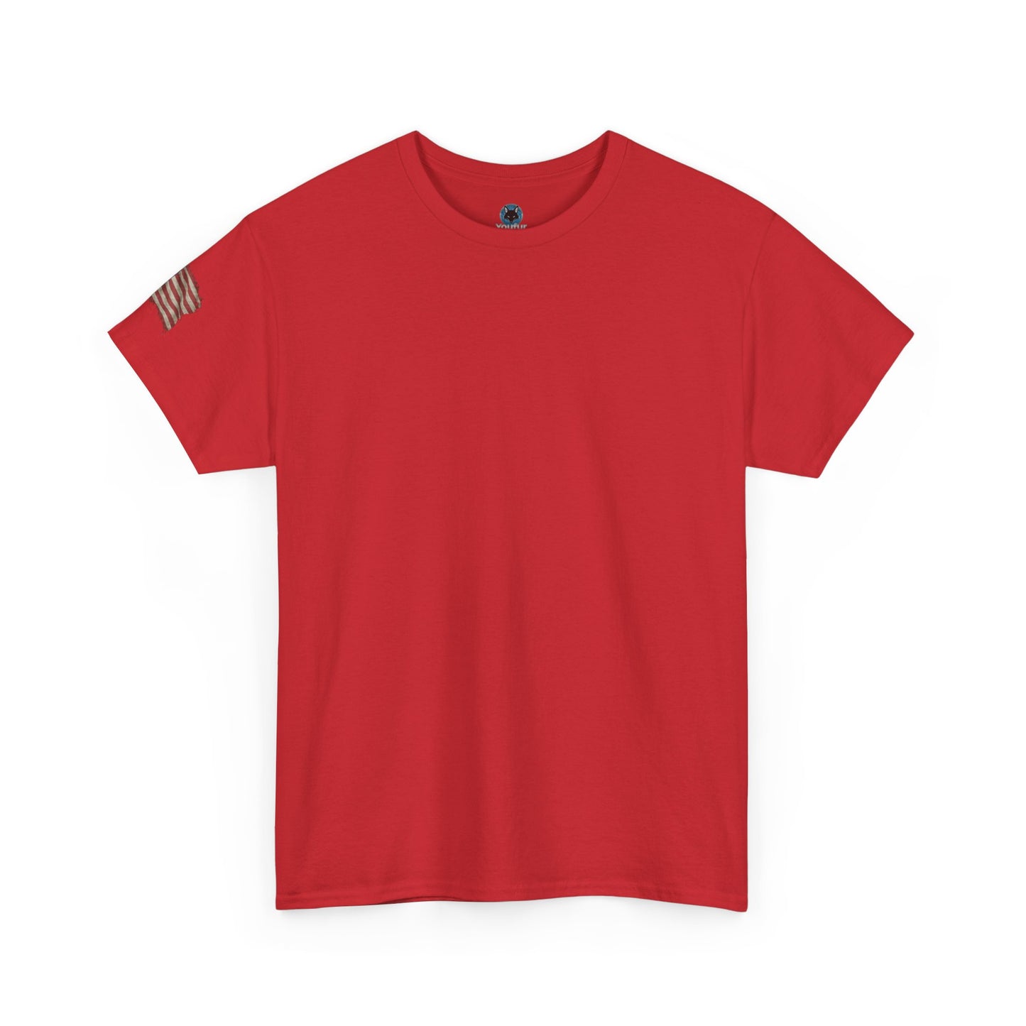 Patriotic Tee with Bald Eagle and Flag