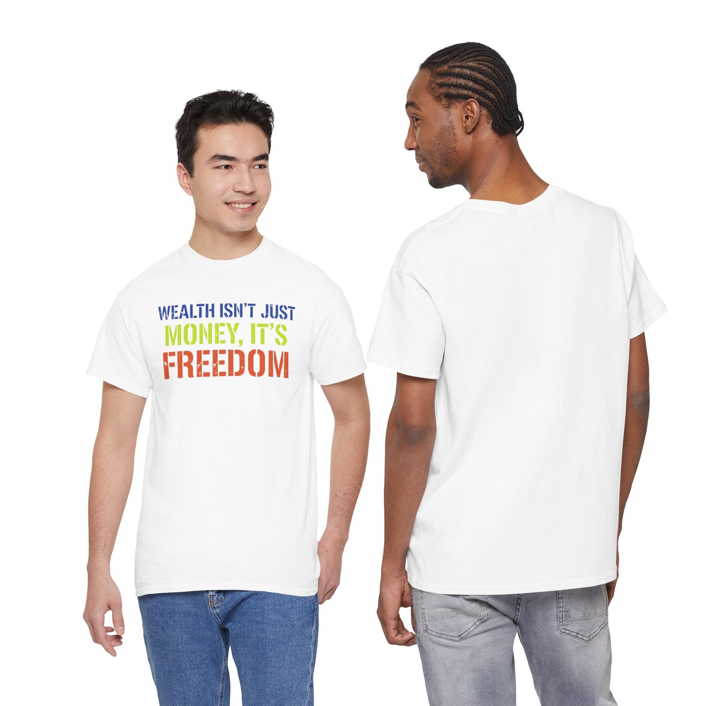 Wealth Is Freedom Shirt - Financial Independence Gift - Entrepreneur Motivation Tee - Money Mindset Top - Hustle Apparel