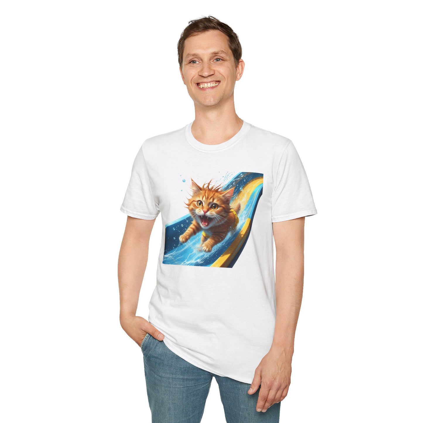 Cat Water Slide T-Shirt