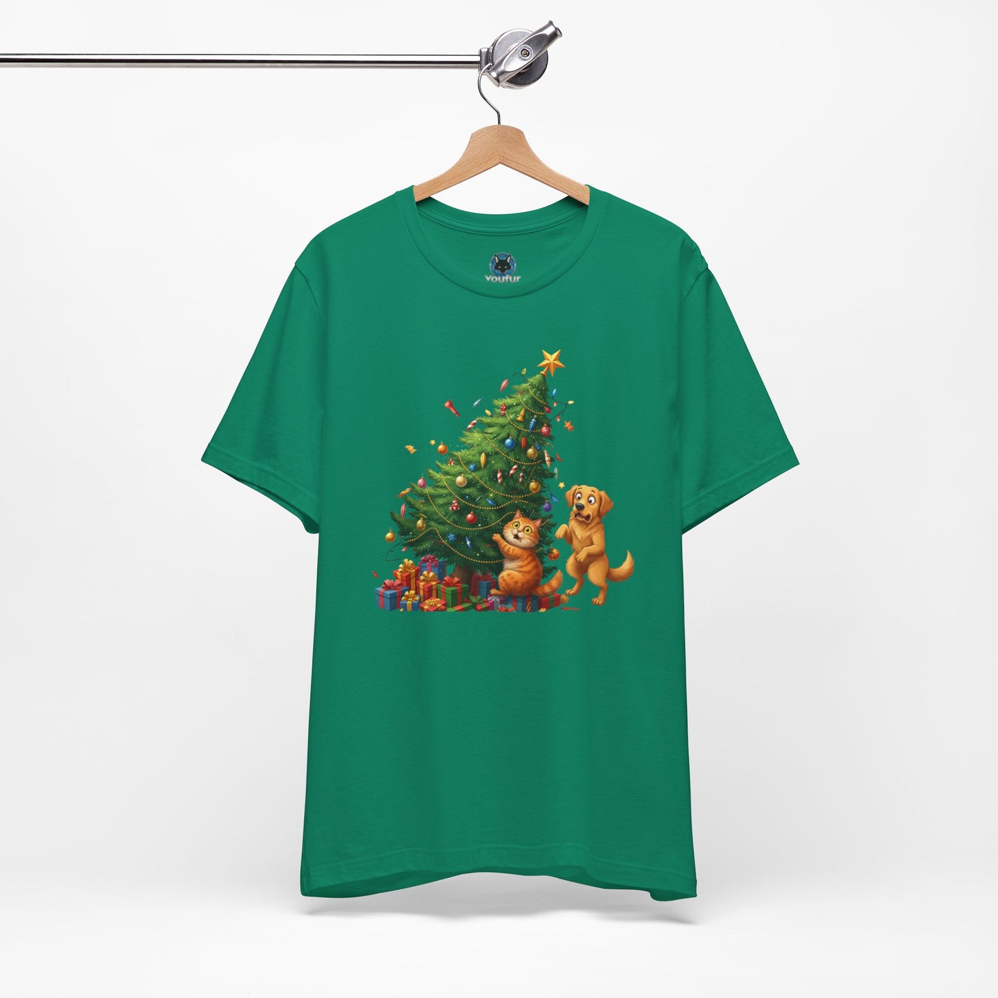 Christmas Cat Unisex T-Shirt