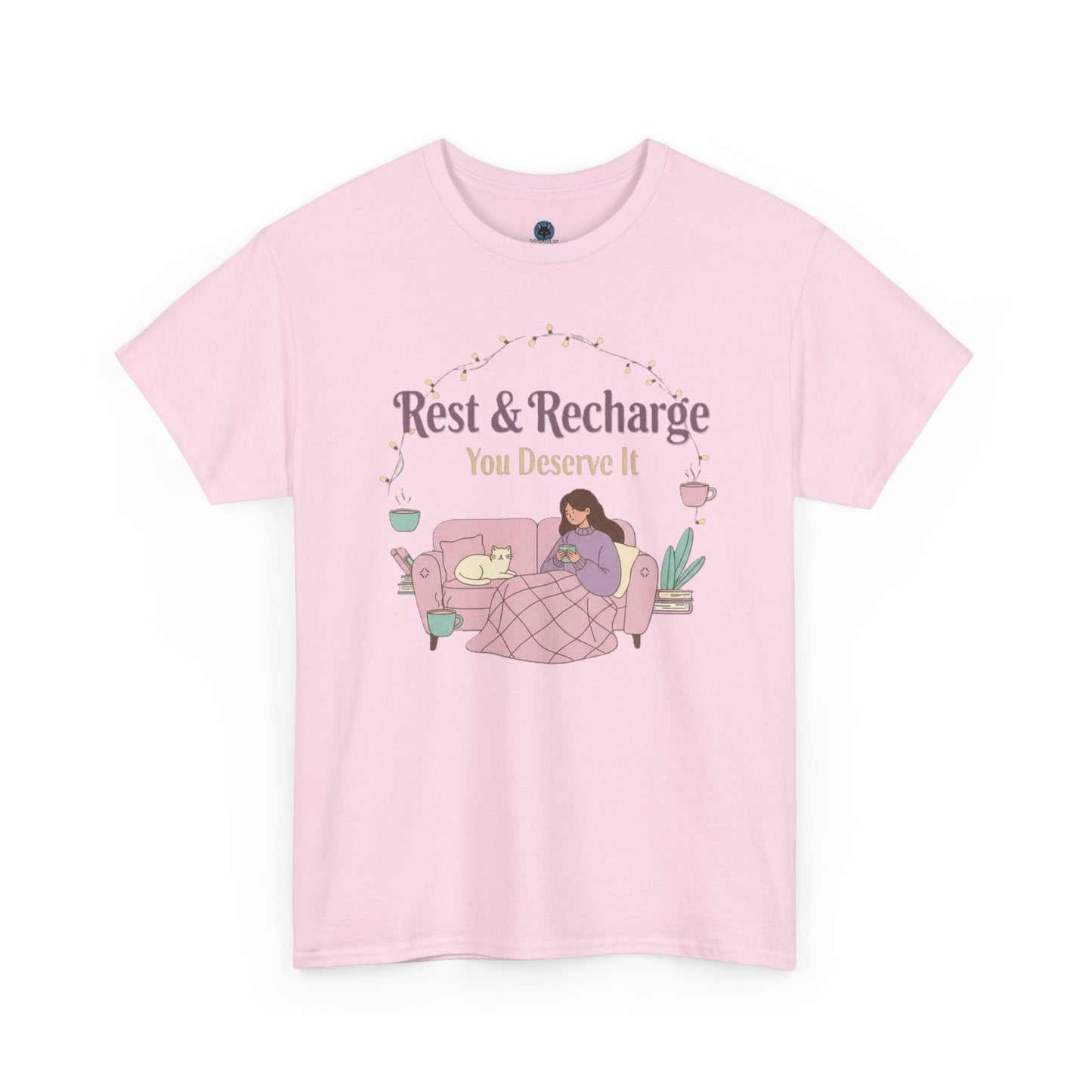 Rest & Recharge Unisex Tee Shirt - Relaxation & Comfort Apparel