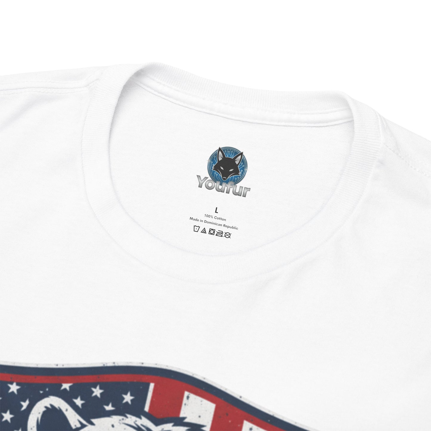 Patriotic Bear Shirt -  USA Flag Shield Tee - Liberty Est 1776 Top s- 4th of July Gift - American Animal Apparel