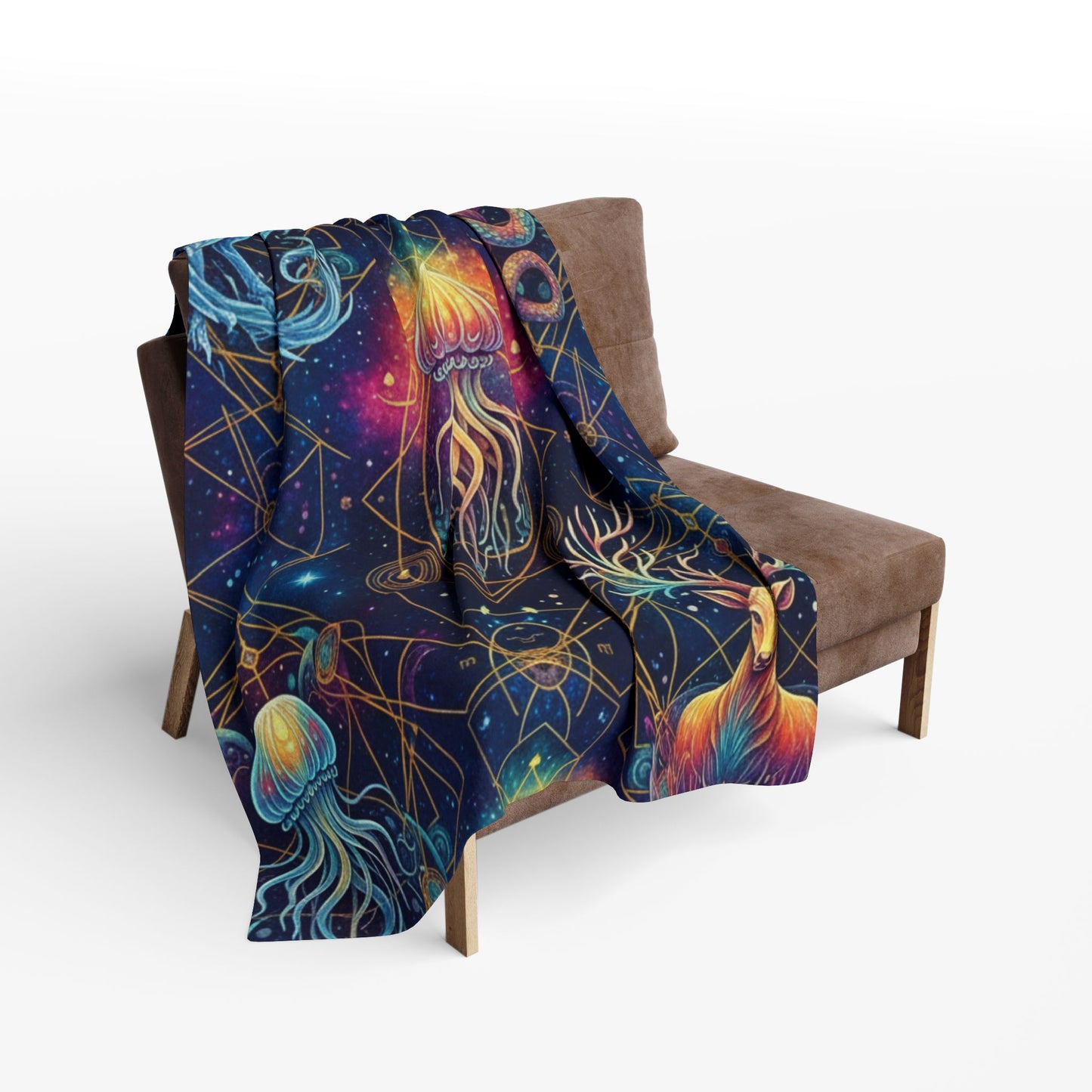 Fleece Blanket - Geo-Bloom Arctic Design