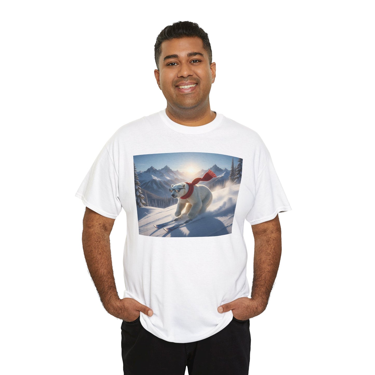 Skiing Polar Bear T-Shirt