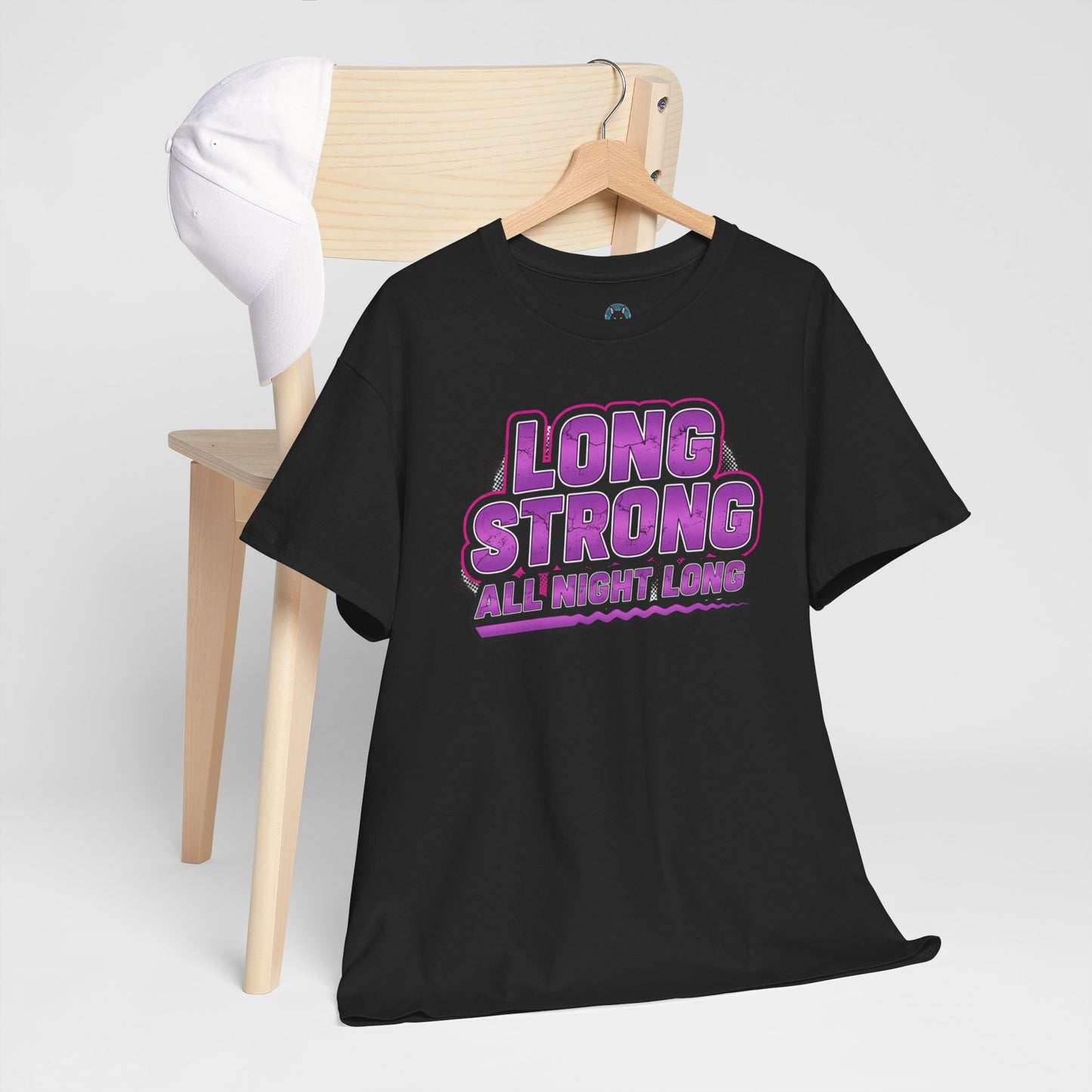 Long Strong All Night Long Shirt- Funny Party Tee- Bachelor Party Gift- Adult Humor Top- Neon Festival Gear