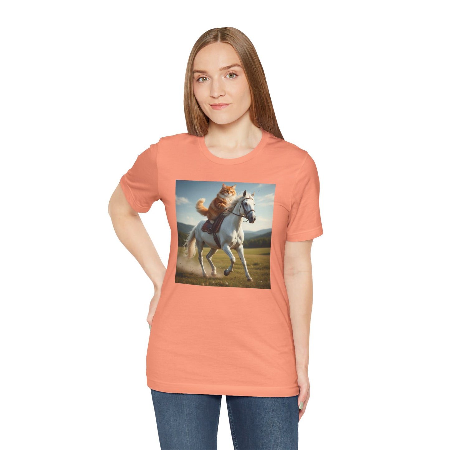 Cat Riding Horse T-Shirt