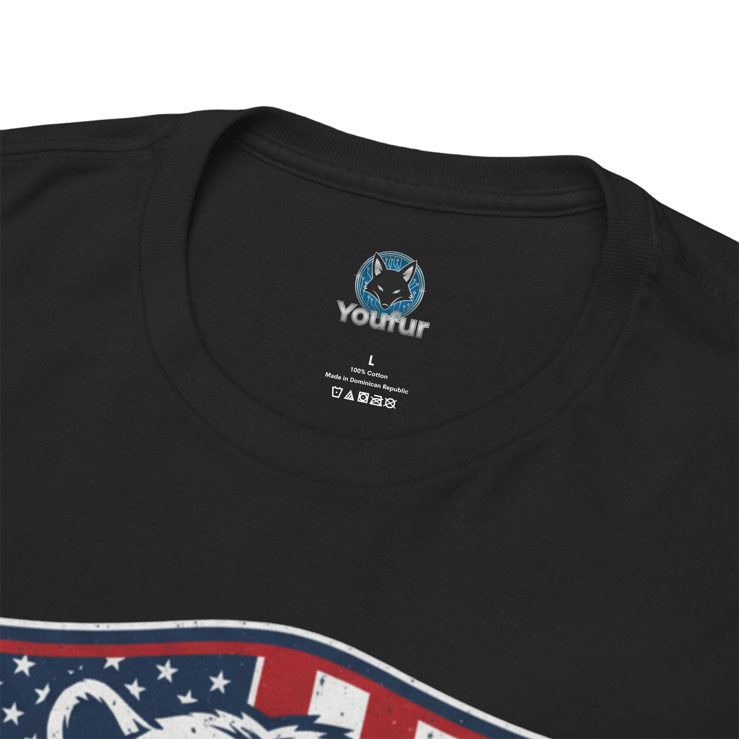 Patriotic Bear Shirt -  USA Flag Shield Tee - Liberty Est 1776 Top s- 4th of July Gift - American Animal Apparel