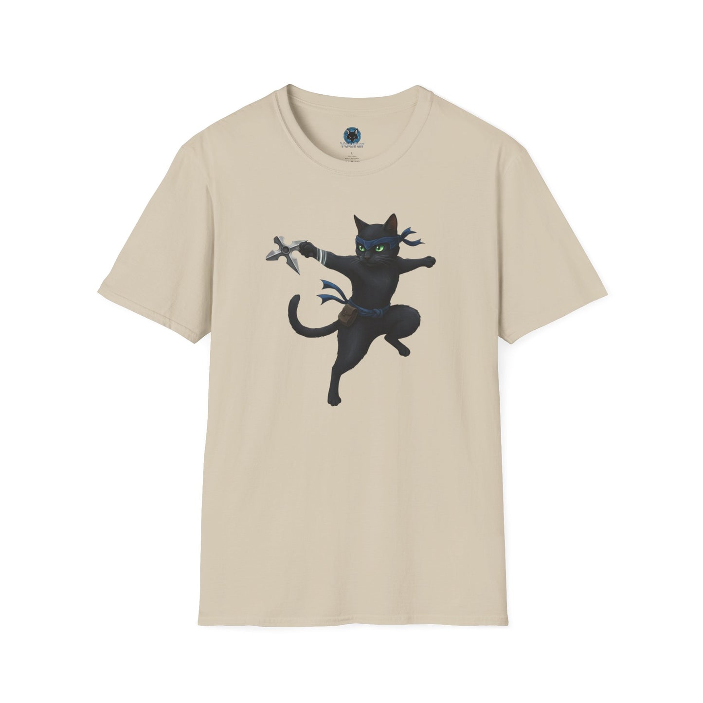 Cat Throwing Chinese Star T-shirt