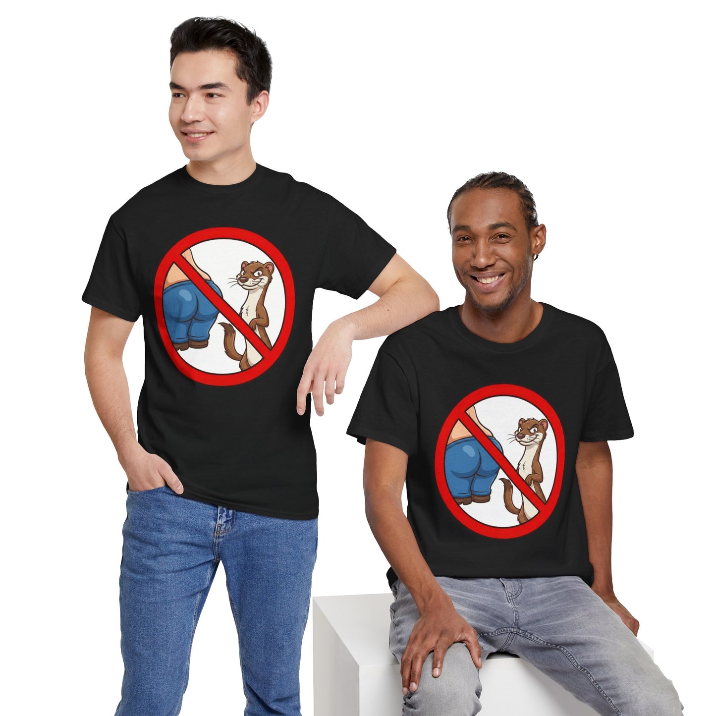 No Butt Weasels Shirt - Sarcastic Animal Graphic Tee - Funny Weird Graphic Tee - Niche Meme Shirt - Bizarre Animal Art Gag Shiret