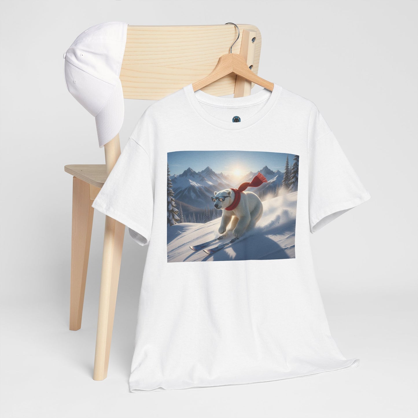 Skiing Polar Bear T-Shirt