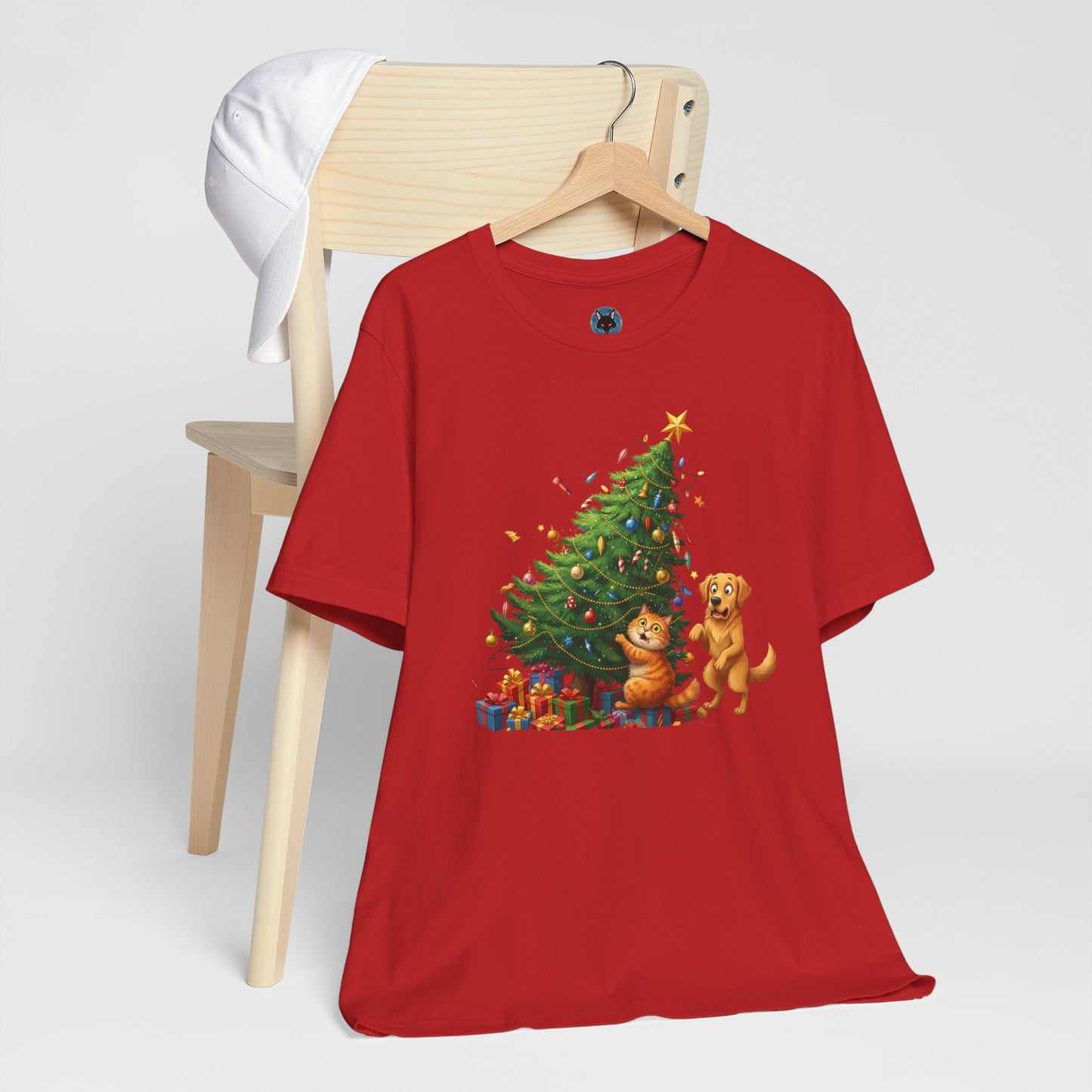 Christmas Cat Unisex T-Shirt