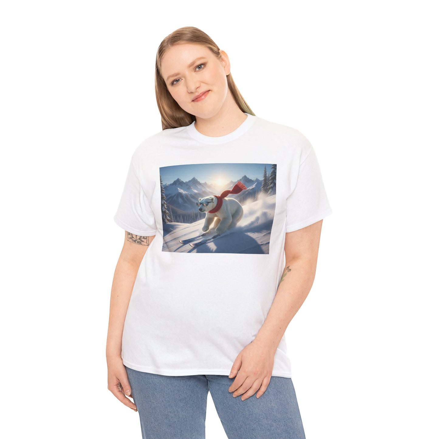 Skiing Polar Bear T-Shirt