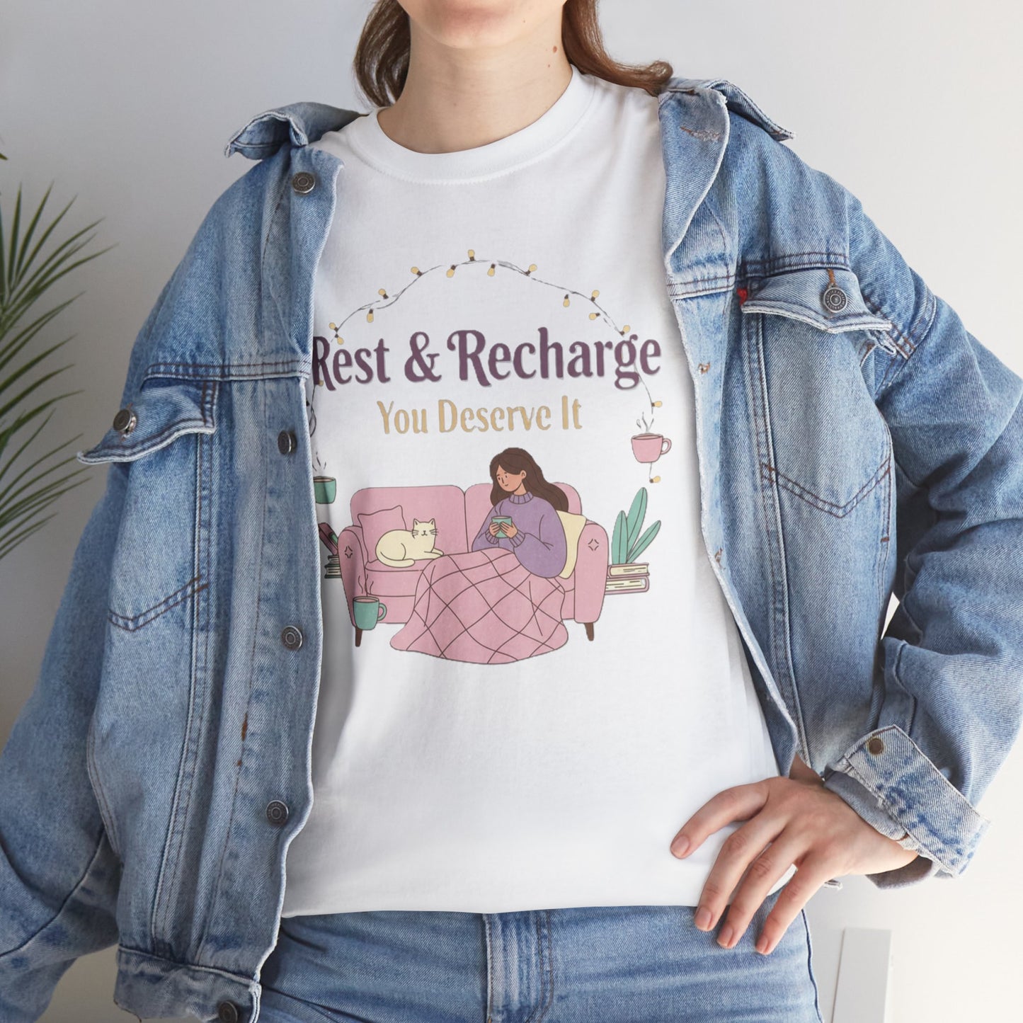 Rest & Recharge Unisex Tee Shirt - Relaxation & Comfort Apparel