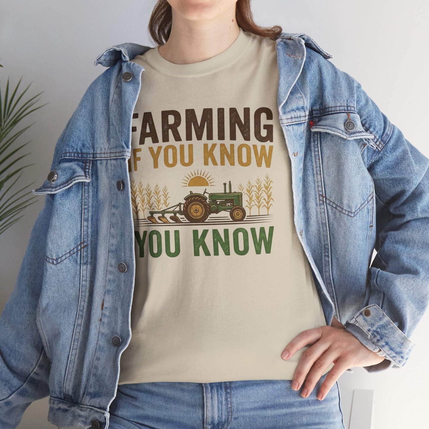 Farming If You Know you Know | Vintage Tractor Shirt | Rustic Farm Life | Agriculture Lovers Graphic Tee | Country Style Farmhouse Clothing