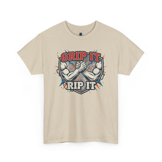 Arm Wrestling  - Grip It and Rip It Unisex Heavy Cotton T-Shirt