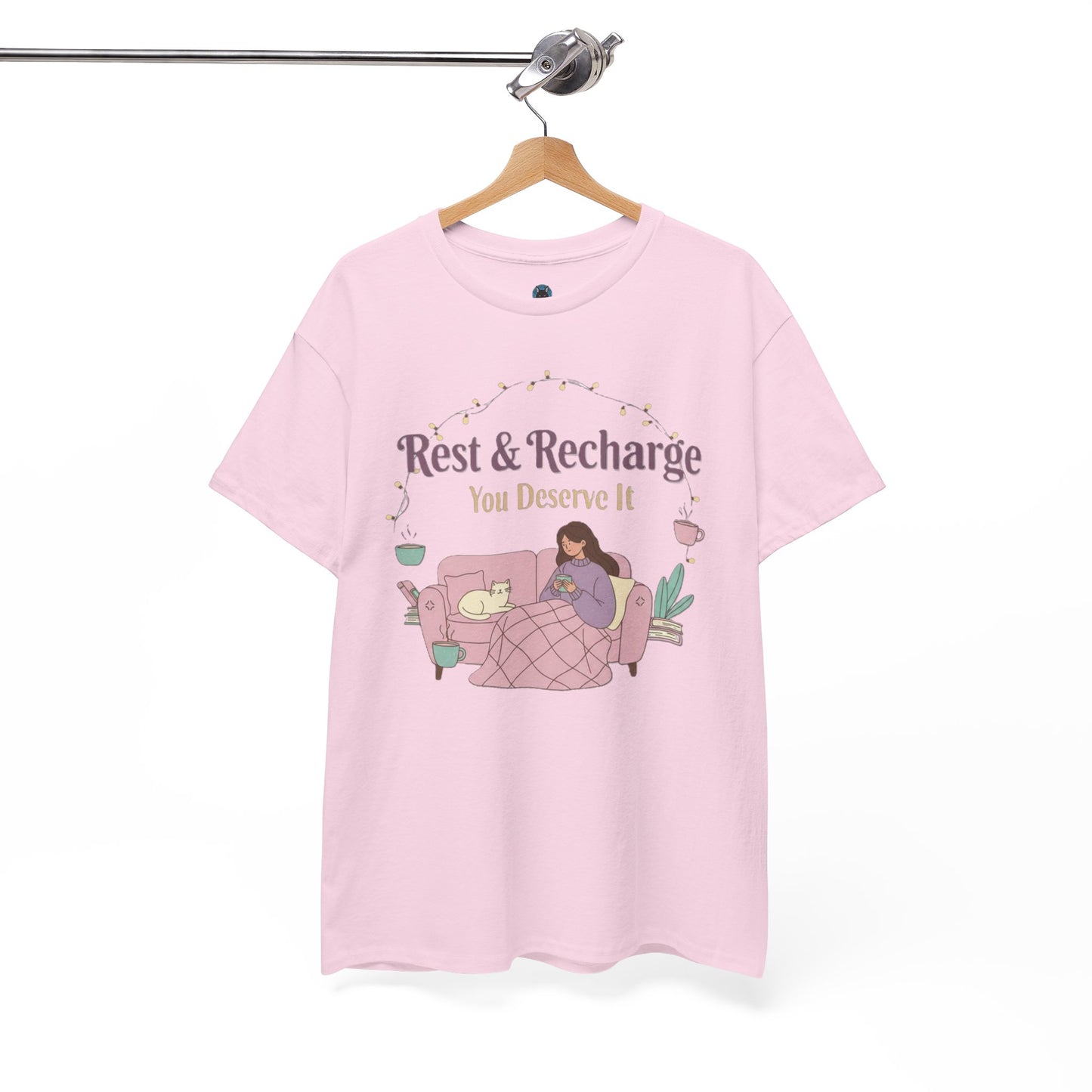 Rest & Recharge Unisex Tee Shirt - Relaxation & Comfort Apparel