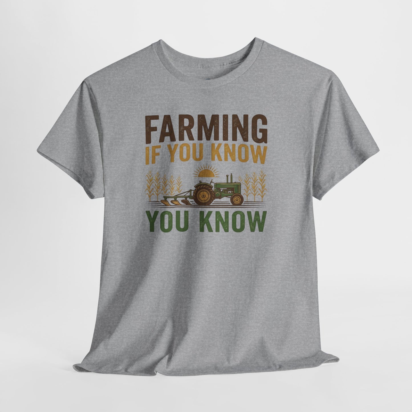 Farming If You Know you Know | Vintage Tractor Shirt | Rustic Farm Life | Agriculture Lovers Graphic Tee | Country Style Farmhouse Clothing