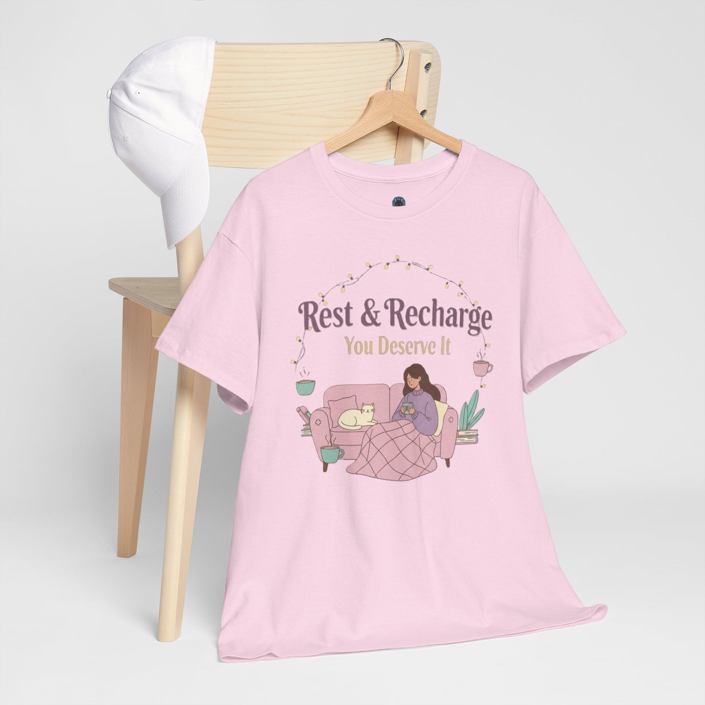 Rest & Recharge Unisex Tee Shirt - Relaxation & Comfort Apparel