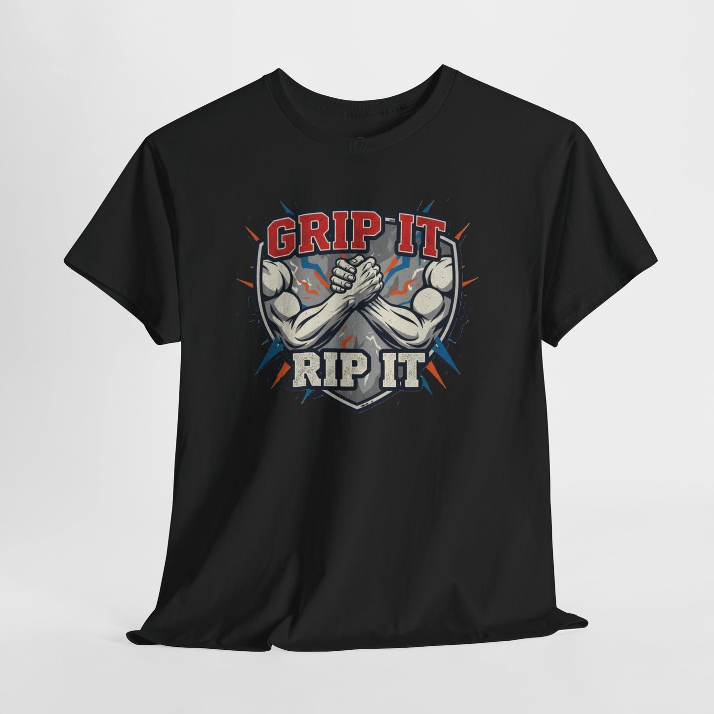Arm Wrestling  - Grip It and Rip It Unisex Heavy Cotton T-Shirt