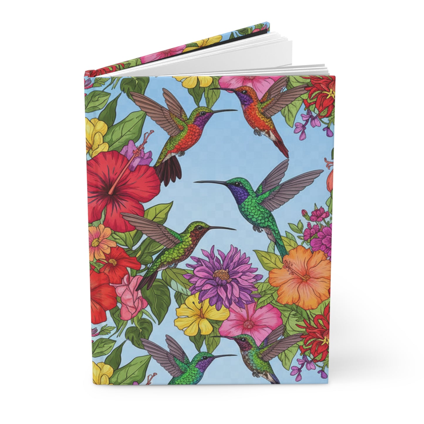 Matte Hardcover Journal - Humming Bird Design