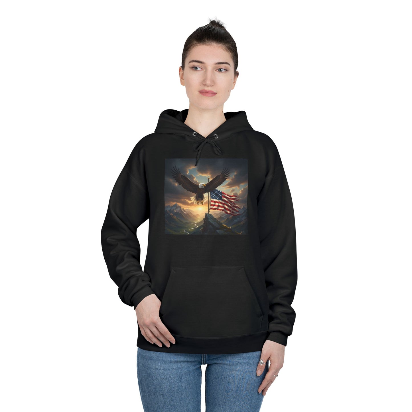 Patriotic Eagle Hoodie Sweatshirt