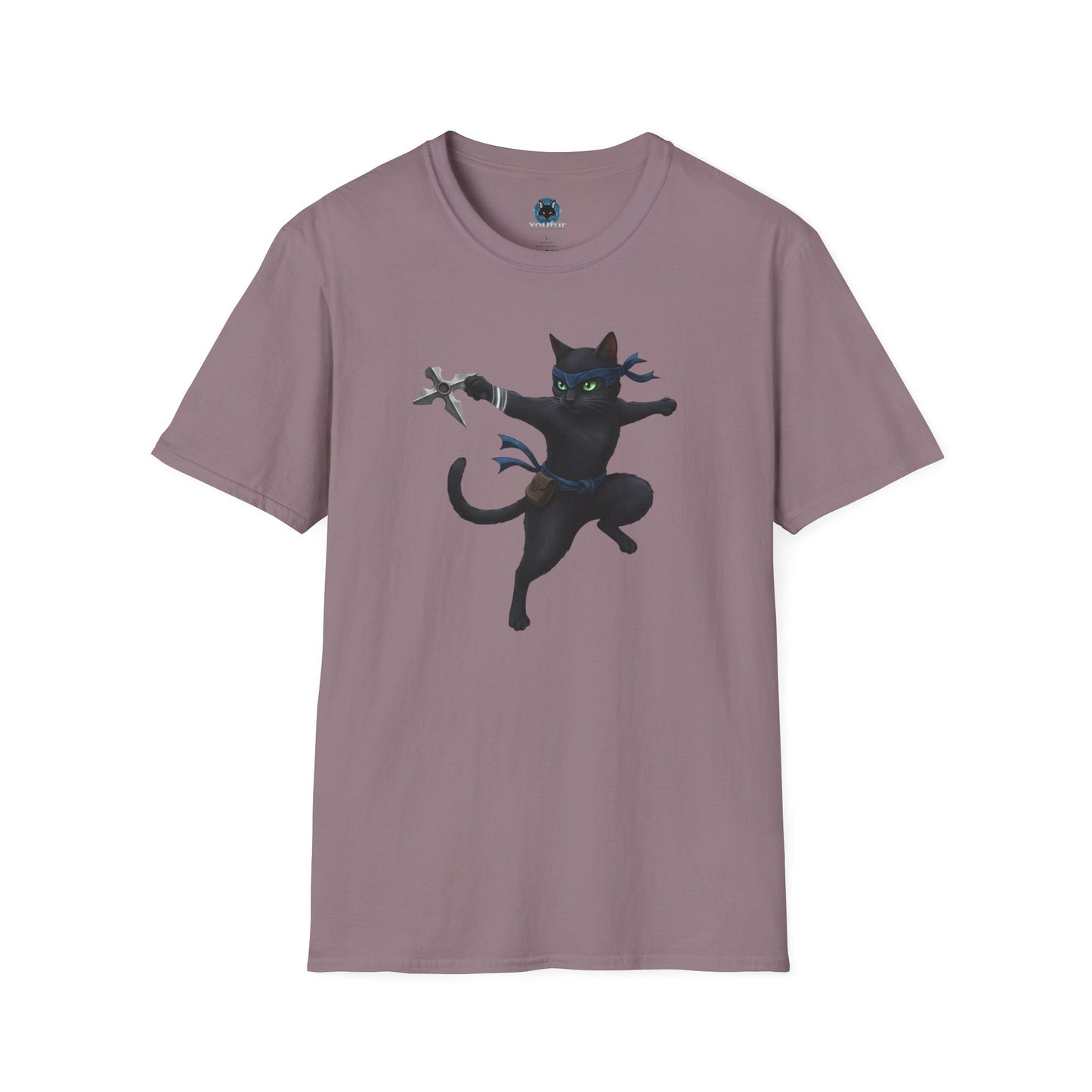 Cat Throwing Chinese Star T-shirt