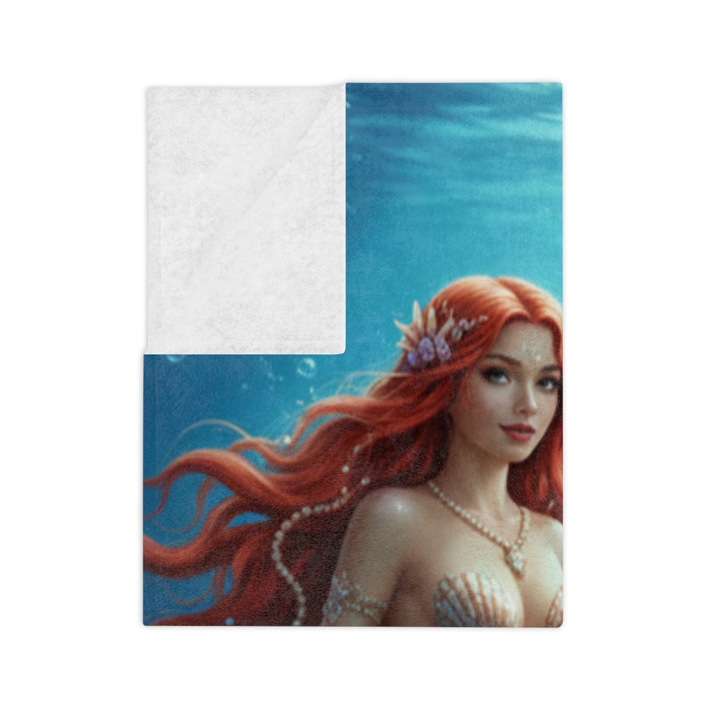Velveteen Microfiber Blanket - Seductive Mermaids Blanket