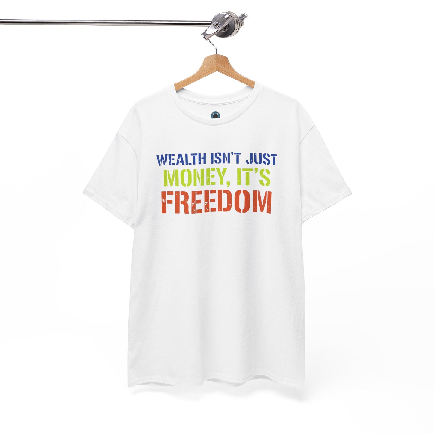 Wealth Is Freedom Shirt - Financial Independence Gift - Entrepreneur Motivation Tee - Money Mindset Top - Hustle Apparel