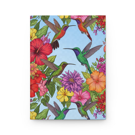 Matte Hardcover Journal - Humming Bird Design
