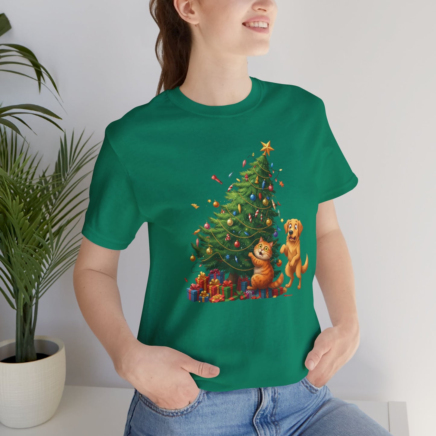 Christmas Cat Unisex T-Shirt