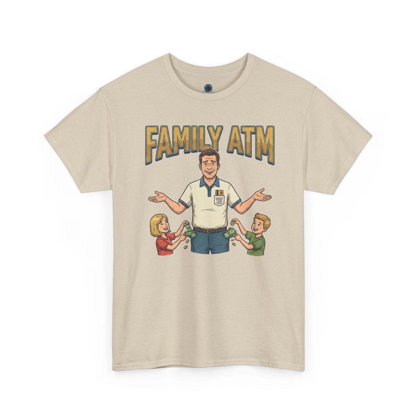 Family ATM Funny Dad Shirt, Father's Day Gift, Husband Birthday Idea, Dad Bank Tee, Humor Top For Men