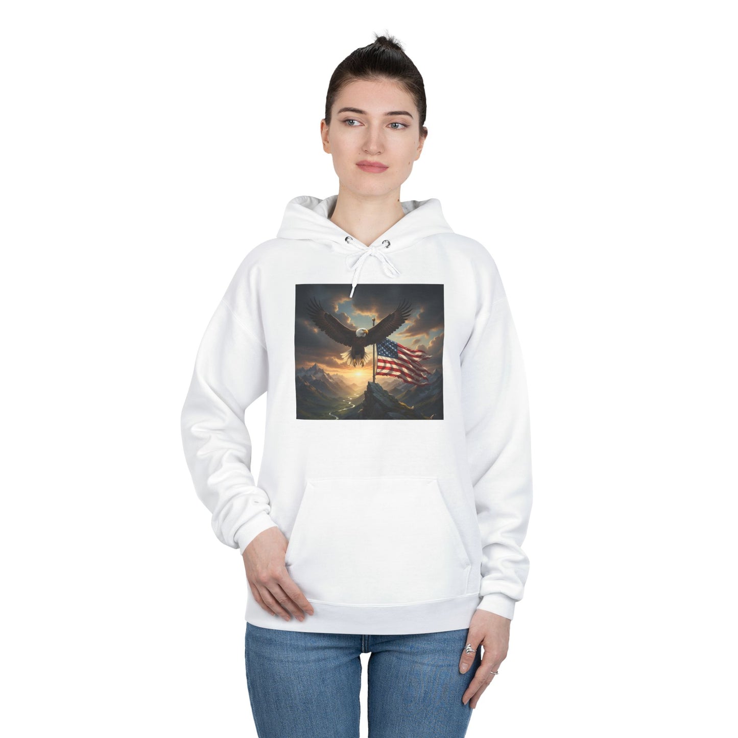 Patriotic Eagle Hoodie Sweatshirt