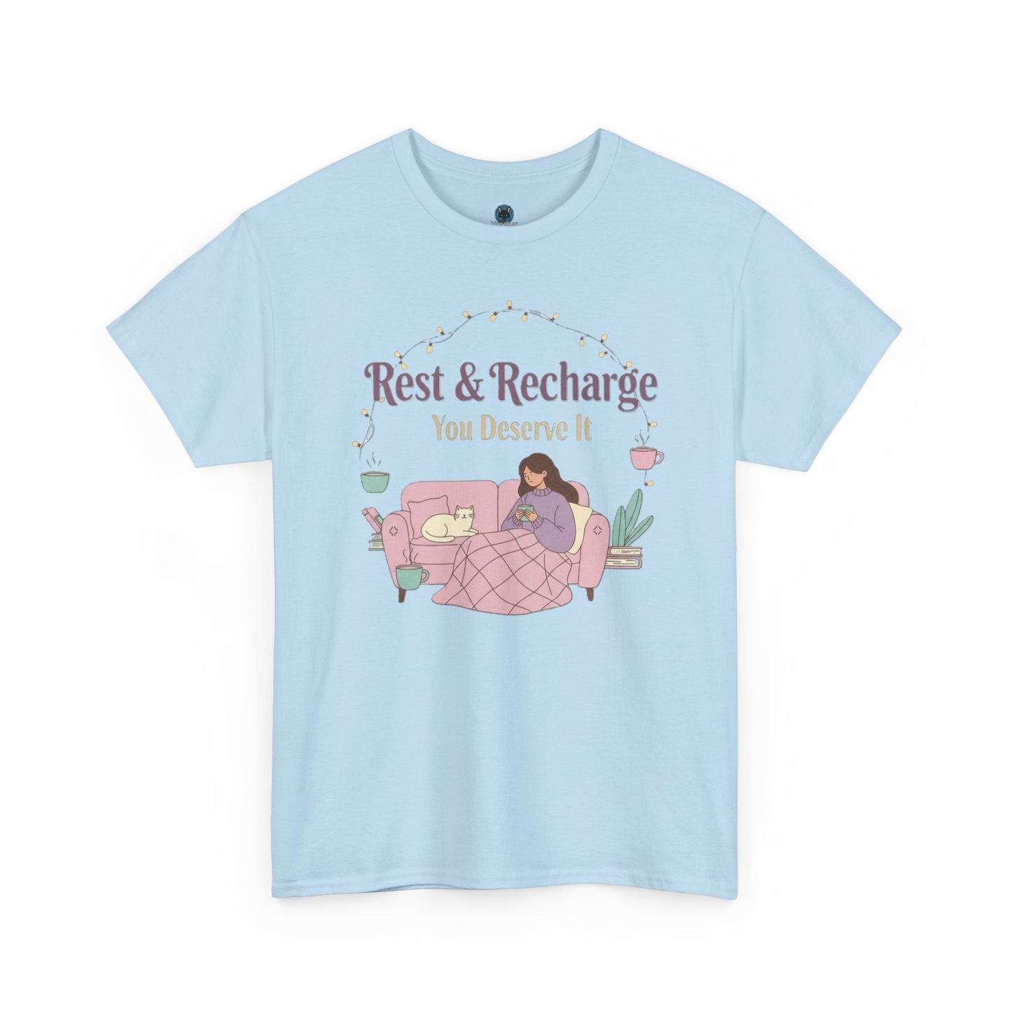 Rest & Recharge Unisex Tee Shirt - Relaxation & Comfort Apparel