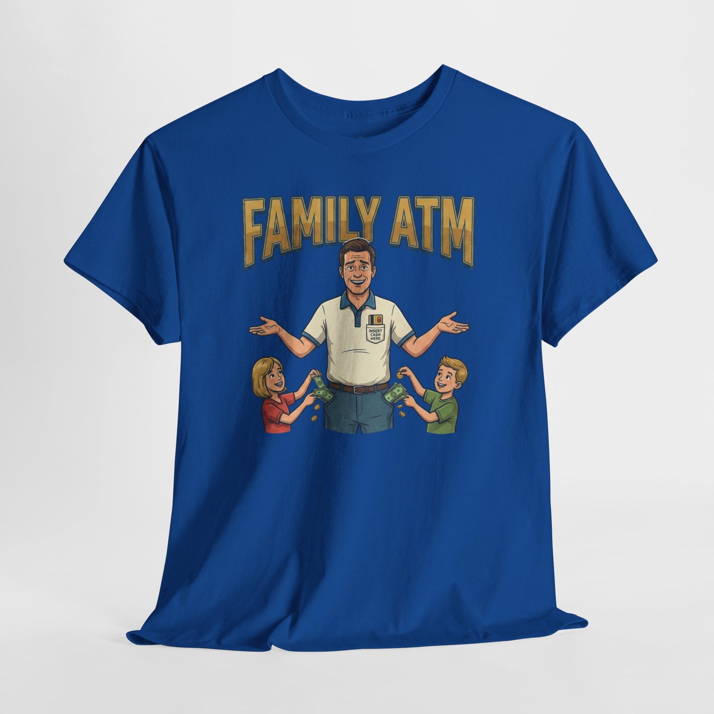 Family ATM Funny Dad Shirt, Father's Day Gift, Husband Birthday Idea, Dad Bank Tee, Humor Top For Men