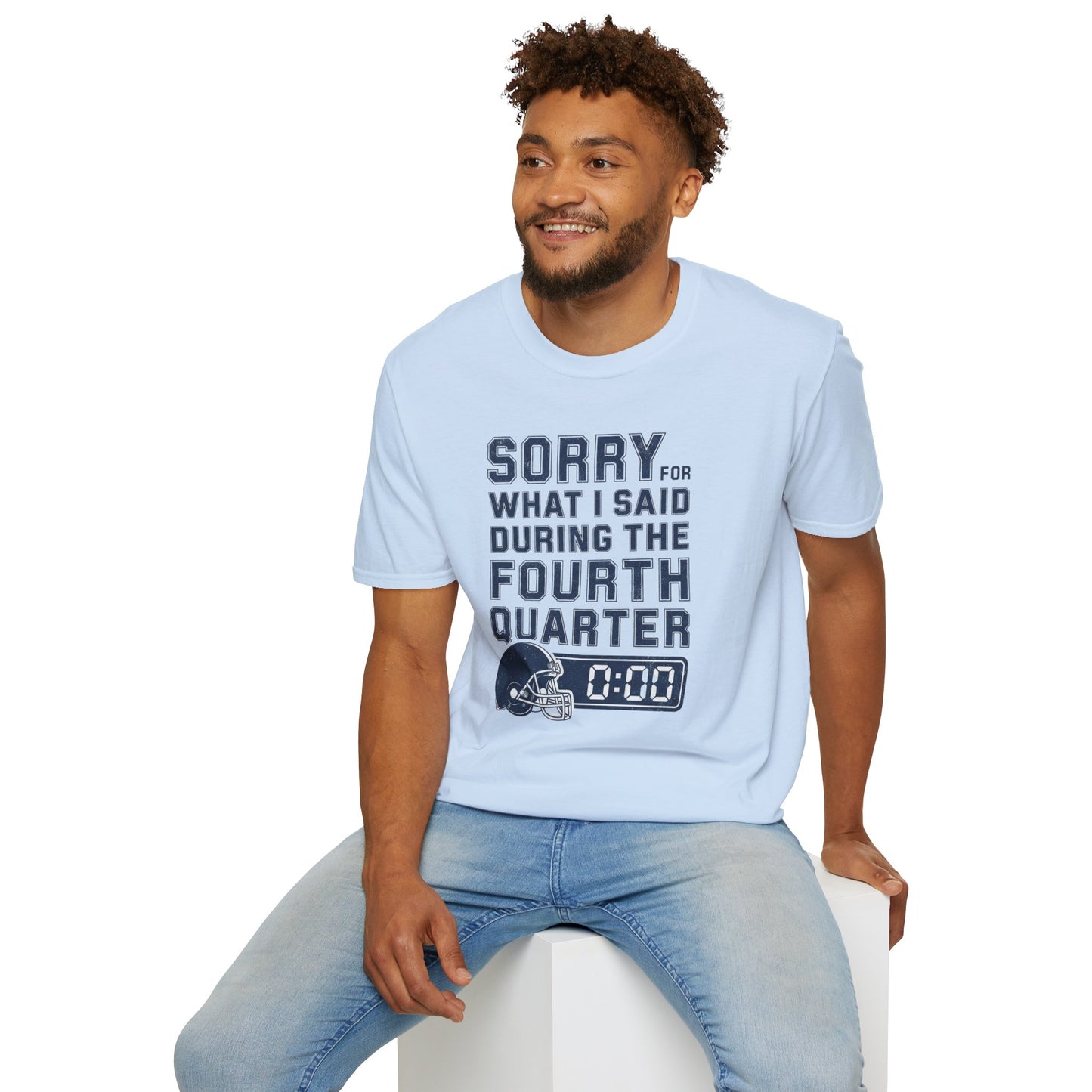 Sorry for What I Said During the Fourth Quarter - T-Shirt Funny Football Shirt - Sports Fan Gift Sunday Football Gear  Fourth Quarter Tee